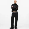 Sweatpants med nitar och monogram