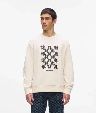 Sweatshirt med grafiskt monogram