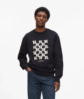 Sweatshirt med grafiskt monogram