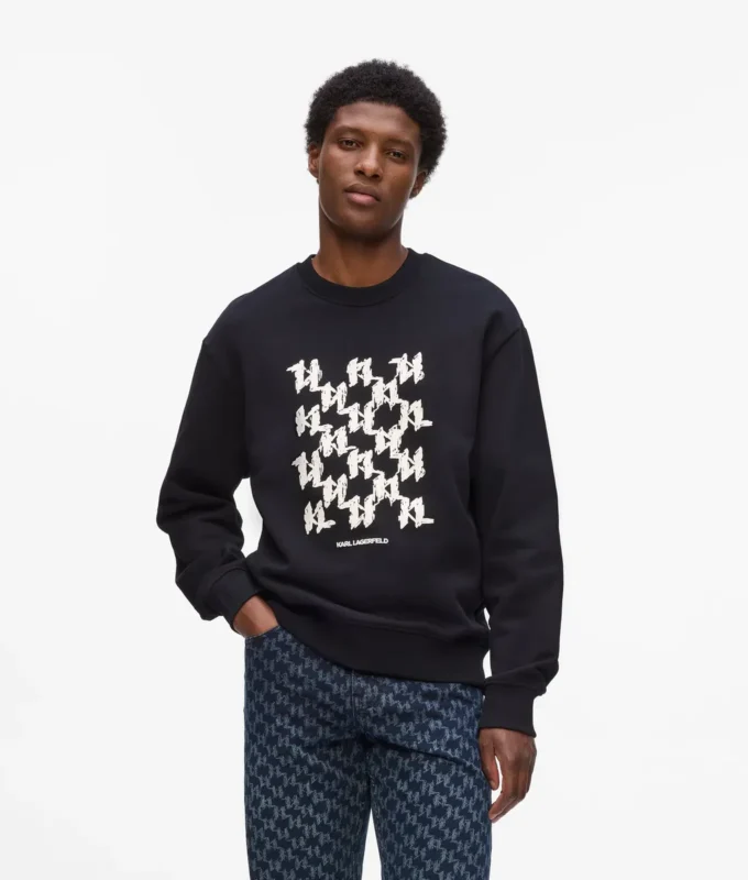 Sweatshirt med grafiskt monogram