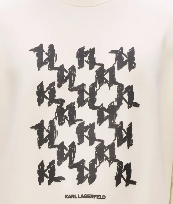 Sweatshirt med grafiskt monogram