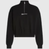 Sweatshirt med halv dragkedja Sweatshirt med halv dragkedja