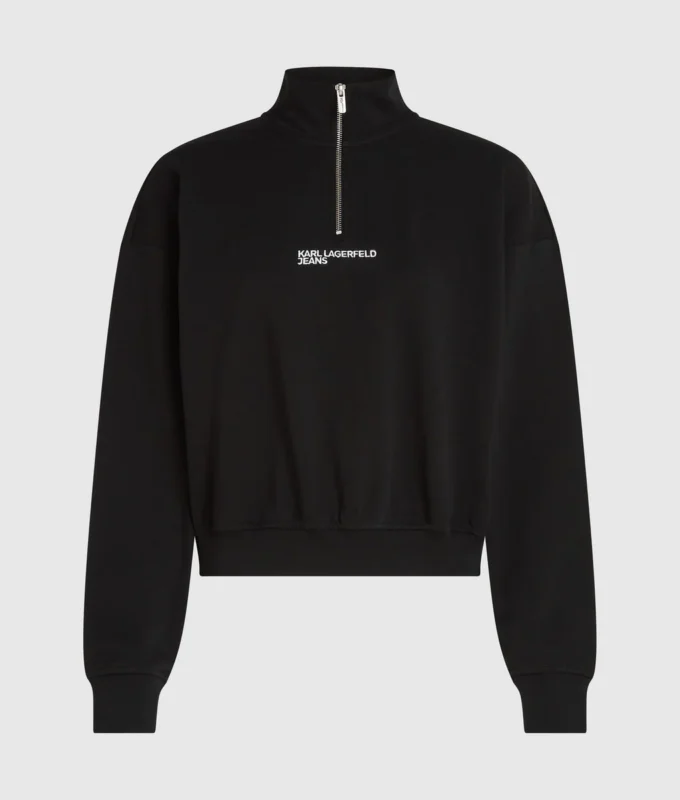 Sweatshirt med halv dragkedja Sweatshirt med halv dragkedja