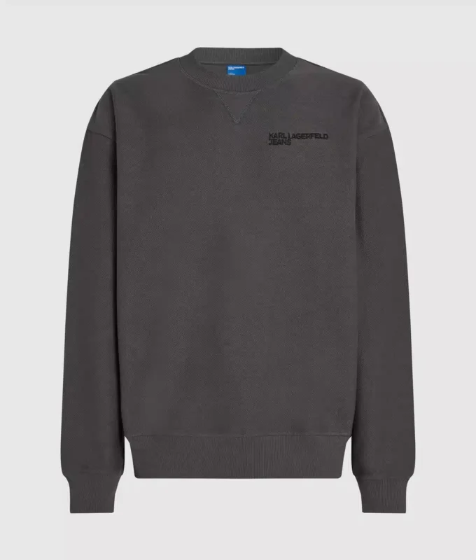 Sweatshirt med insidan utåt