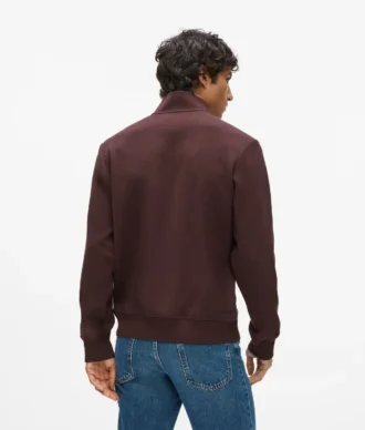 Sweatshirt med kvartslång dragkedja