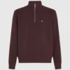 Sweatshirt med kvartslång dragkedja