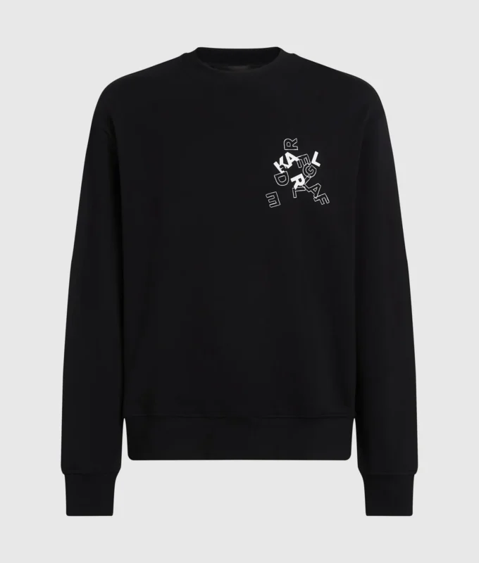 Sweatshirt med logotypslogan