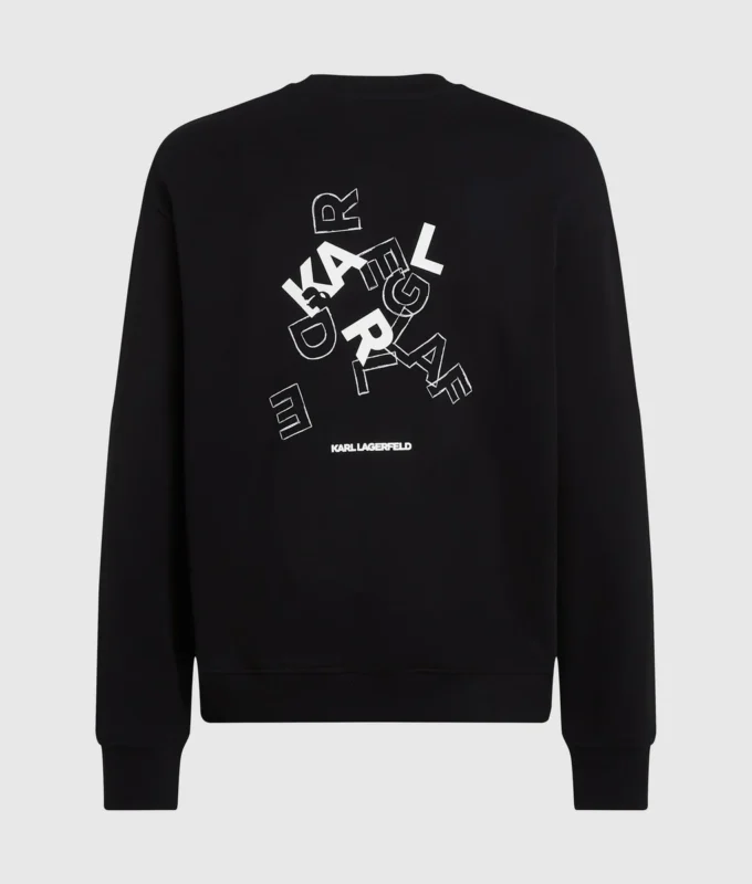 Sweatshirt med logotypslogan