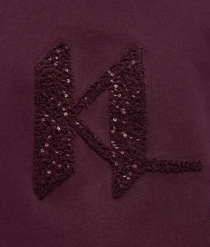Sweatshirt med paljettmonogram Sweatshirt med paljettmonogram