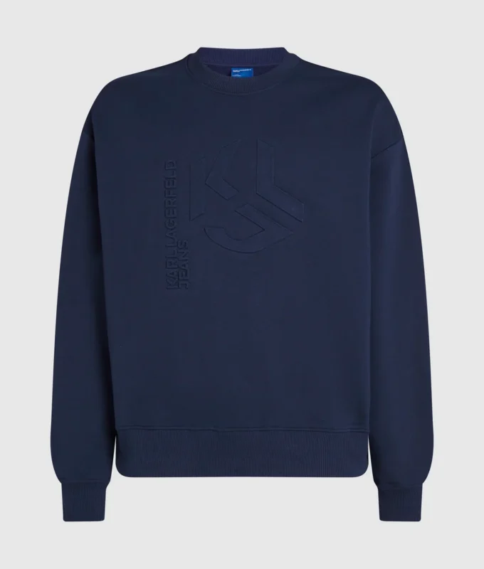 Sweatshirt med präglat monogram Sweatshirt med präglat monogram