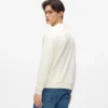 Sweatshirt med rund hals och logotyp