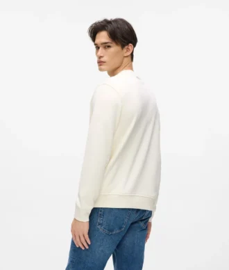Sweatshirt med rund hals och logotyp Sweatshirt med rund hals och logotyp