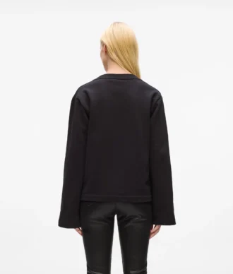 Sweatshirt med signaturkant