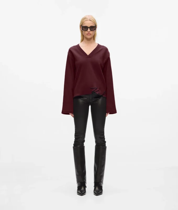 Sweatshirt med signaturkant Sweatshirt med signaturkant