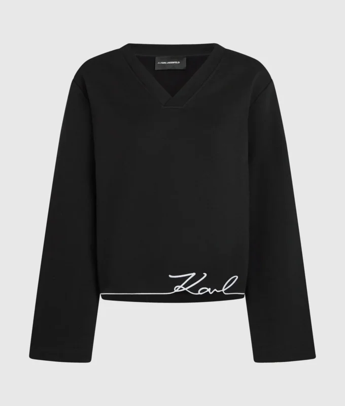Sweatshirt med signaturkant Sweatshirt med signaturkant