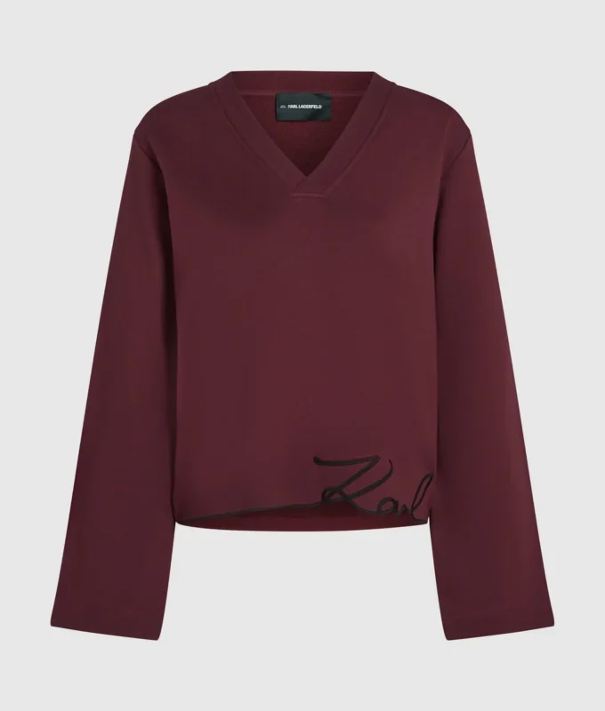 Sweatshirt med signaturkant Sweatshirt med signaturkant