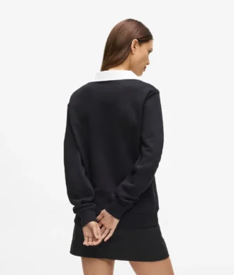 Sweatshirt med signaturkrage