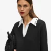 Sweatshirt med signaturkrage Sweatshirt med signaturkrage