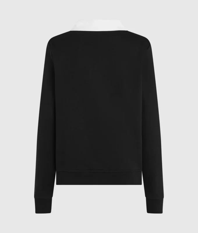 Sweatshirt med signaturkrage Sweatshirt med signaturkrage