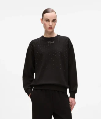 Sweatshirt med strass Sweatshirt med strass