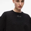 Sweatshirt med strass Sweatshirt med strass