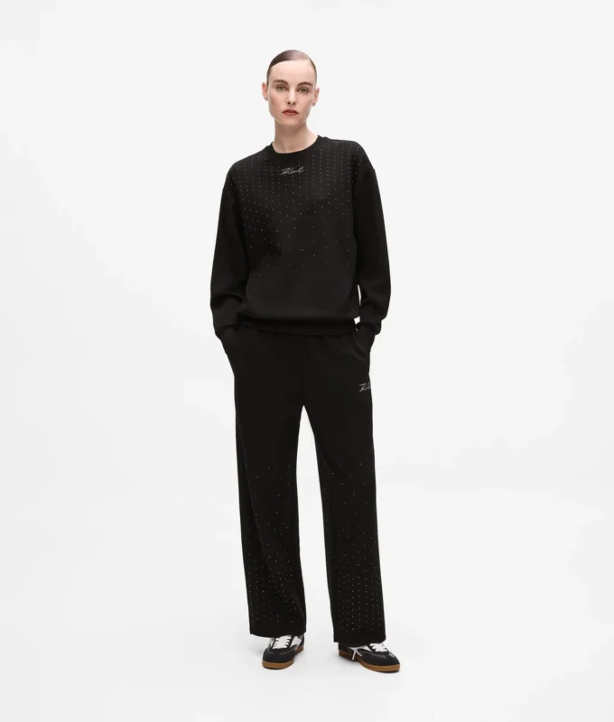 Sweatshirt med strass Sweatshirt med strass
