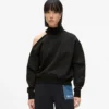 Sweatshirt med utskärning