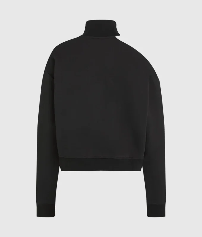 Sweatshirt med utskärning