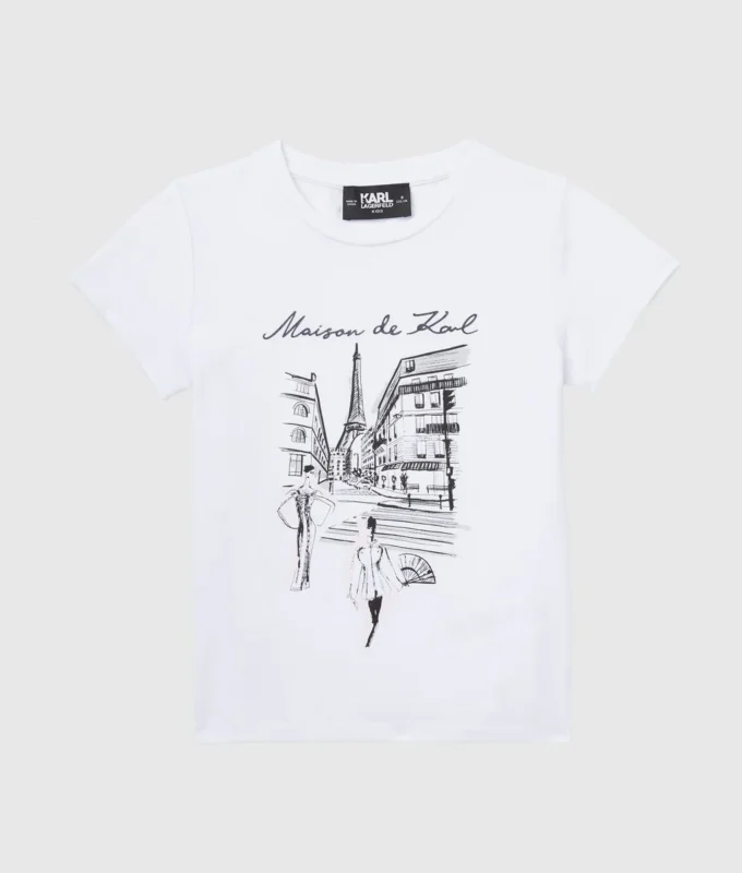 T-shirt för flickor från Maison de Karl T-shirt för flickor från Maison de Karl