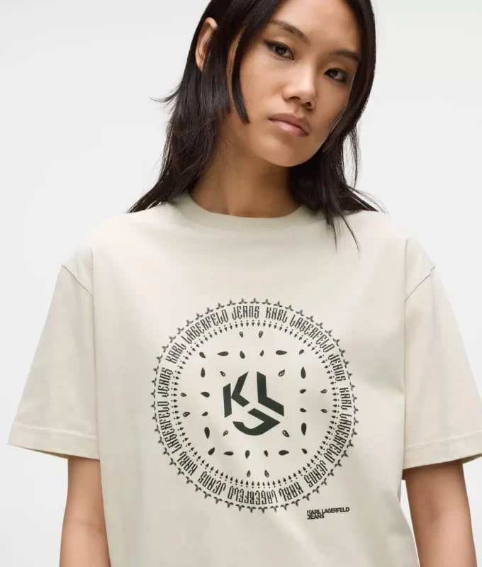 T-shirt med bandana-logotyp T-shirt med bandana-logotyp