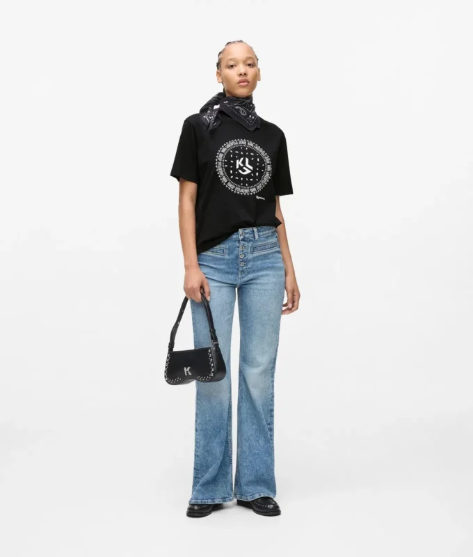 T-shirt med bandana-logotyp T-shirt med bandana-logotyp