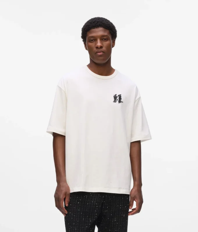 T-shirt med grafiskt monogram