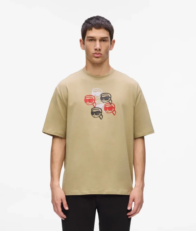T-shirt med Ikon-tryck T-shirt med Ikon-tryck
