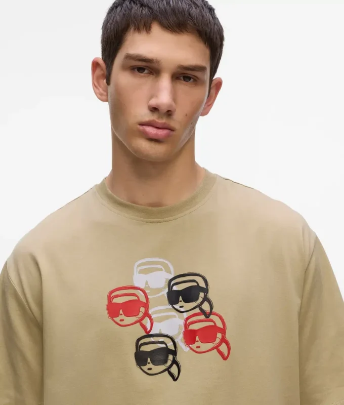 T-shirt med Ikon-tryck T-shirt med Ikon-tryck