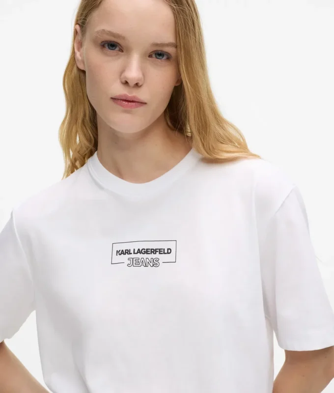 T-shirt med konturlogotyp T-shirt med konturlogotyp