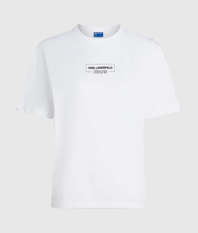 T-shirt med konturlogotyp T-shirt med konturlogotyp