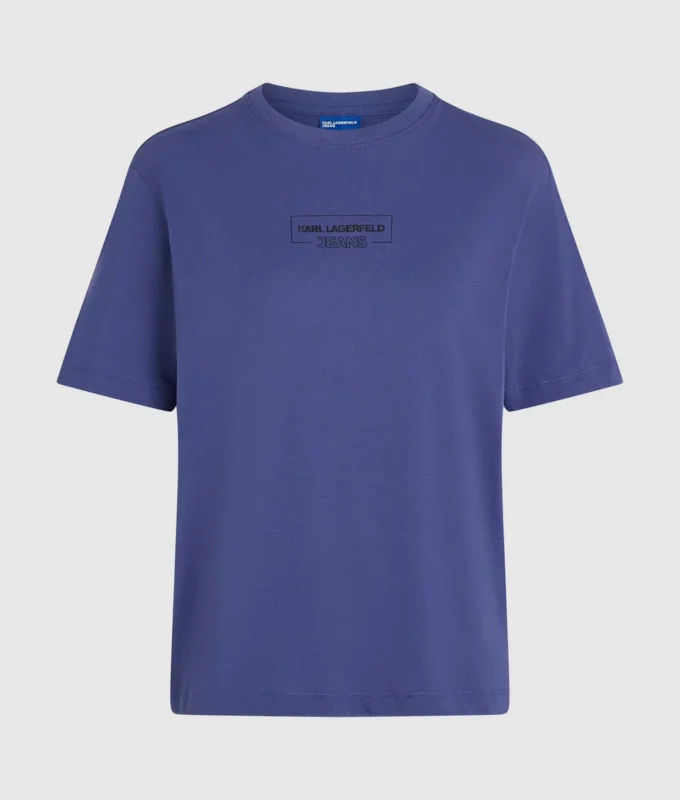 T-shirt med konturlogotyp T-shirt med konturlogotyp