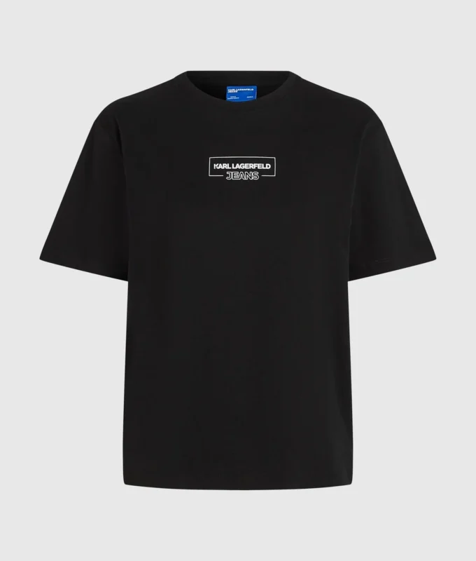 T-shirt med konturlogotyp T-shirt med konturlogotyp