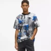 T-shirt med målarfärgseffekt över hela ytan T-shirt med målarfärgseffekt över hela ytan