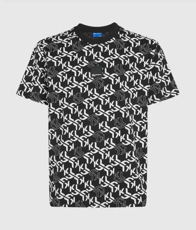 T-shirt med monogram över hela T-shirt med monogram över hela