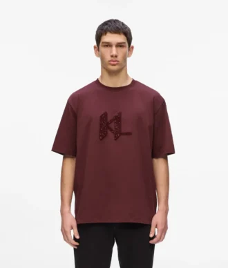 T-shirt med paljettmonogram