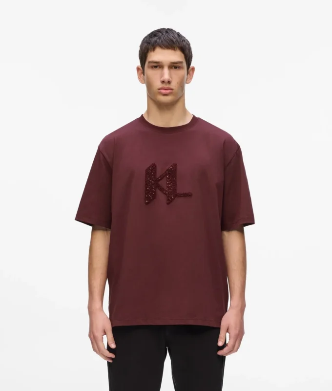 T-shirt med paljettmonogram T-shirt med paljettmonogram