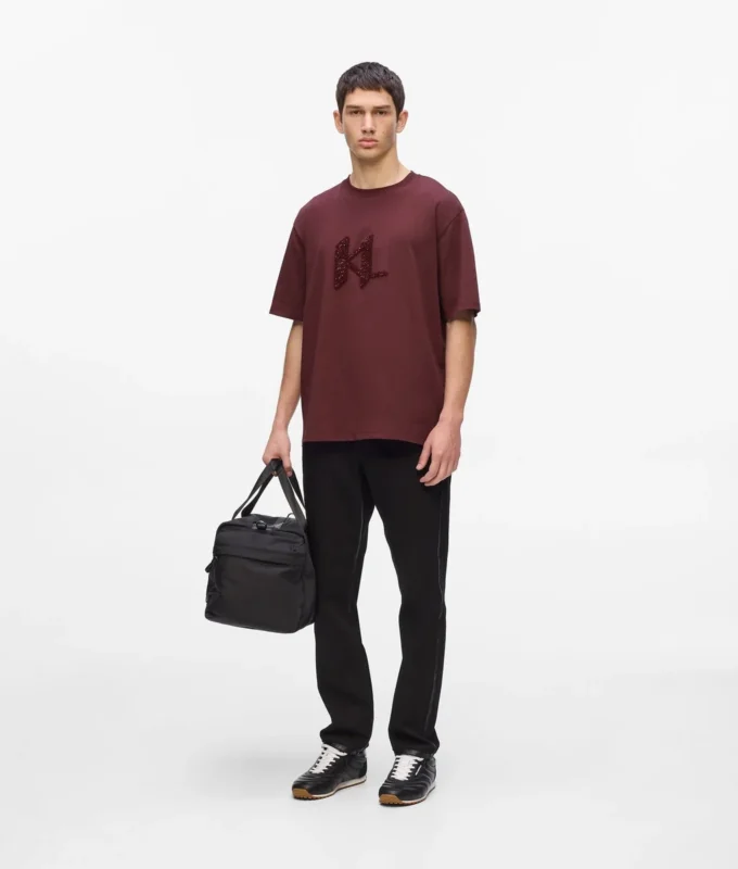 T-shirt med paljettmonogram T-shirt med paljettmonogram