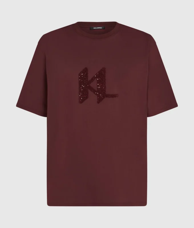 T-shirt med paljettmonogram T-shirt med paljettmonogram