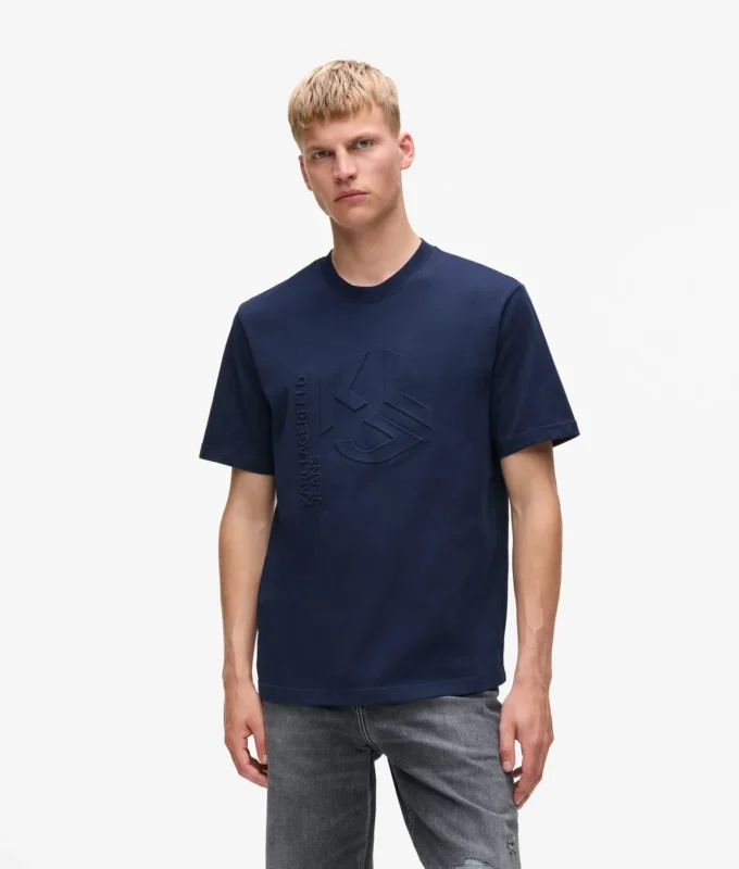 T-shirt med präglat monogram T-shirt med präglat monogram