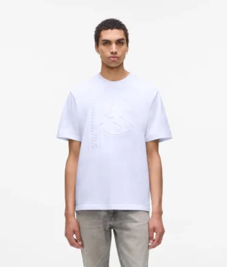 T-shirt med präglat monogram T-shirt med präglat monogram