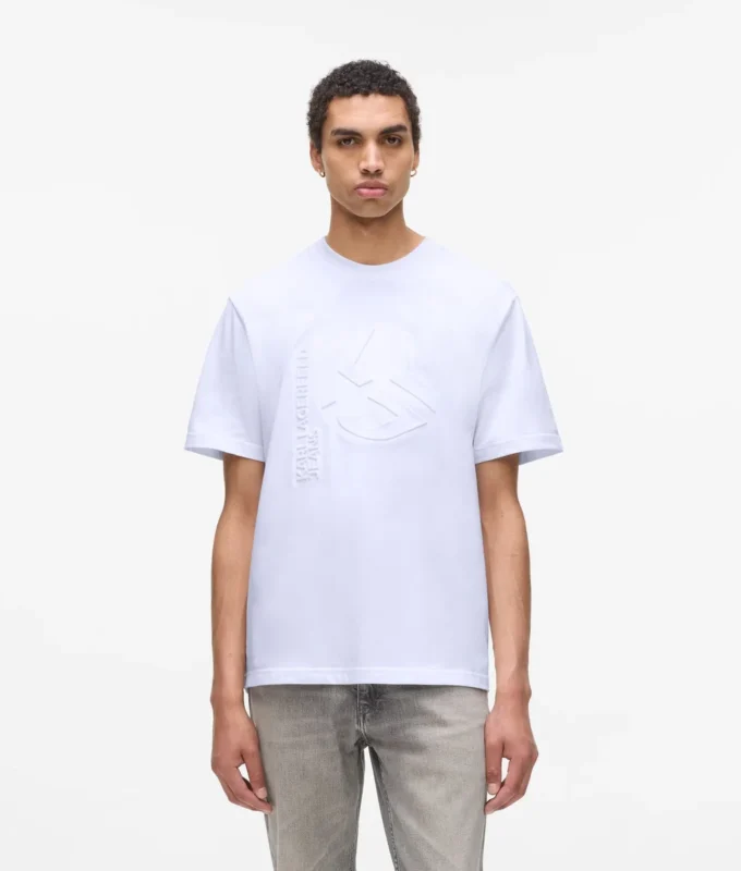 T-shirt med präglat monogram T-shirt med präglat monogram