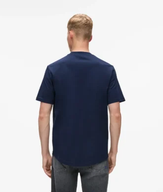 T-shirt med präglat monogram