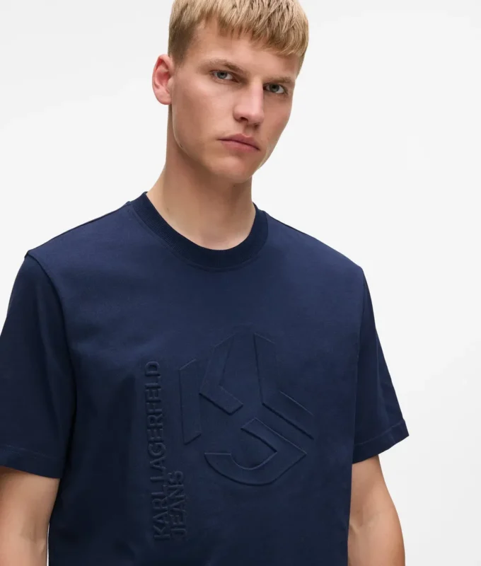 T-shirt med präglat monogram T-shirt med präglat monogram