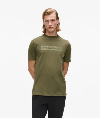 T-shirt med satinlogotyp